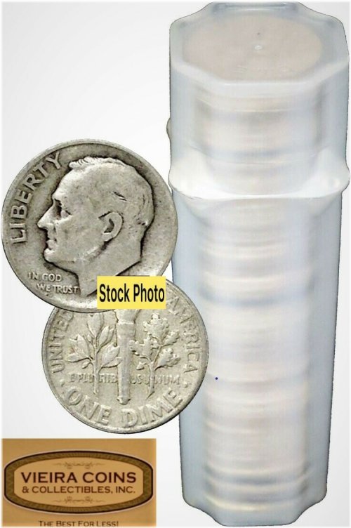 Roosevelt Silver Dime Roll