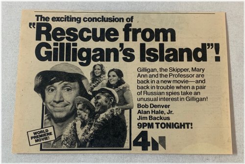 Rescue from Gilligan's Island: 1978 NBC TV Movie Ad