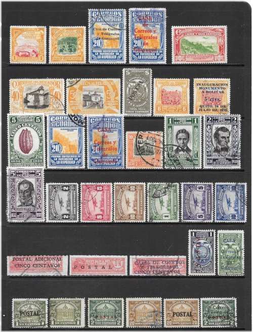 Vintage Ecuadorian Postal Treasures Collection