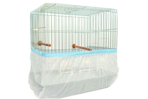 Feather Shield Mesh Skirt for Large Bird Cages