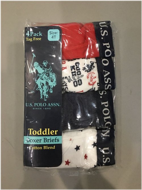 Tiny Trunks: Set of 4 Comfy and Stylish Toddler Boxer Brief