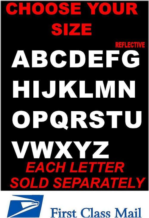 Reflective Address Decal