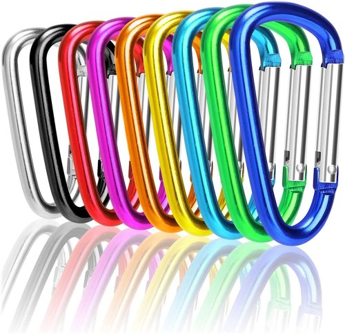 Aluminum D-Shaped Spring Clips for Outdoor Adventures