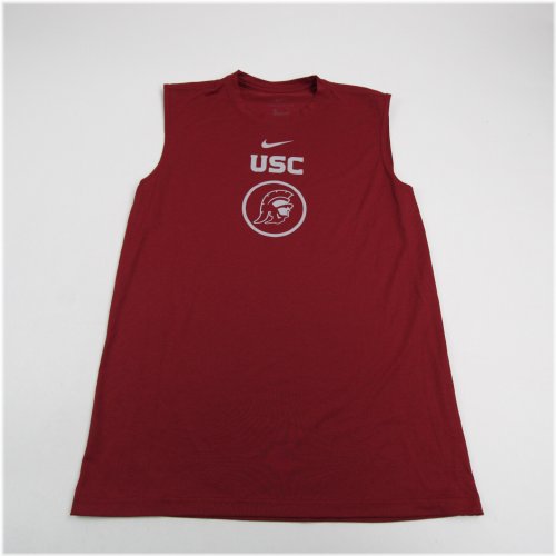 Crimson USC Trojans Nike Dri-Fit Sleeveless Shirt