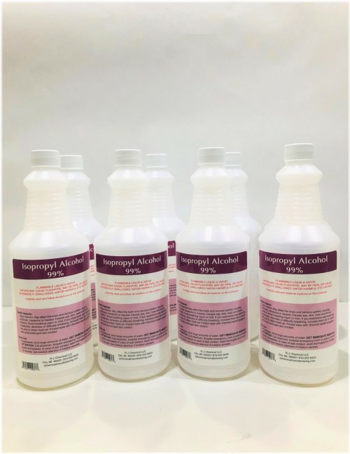 ISOPROPYL ALCOHOL 99% - NO IMPURITIES 2 GALLONS PACKED IN 8 QT BTL-MADE IN USA