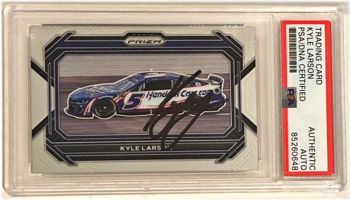 Kyle Larson Signed Prizm Racing Card