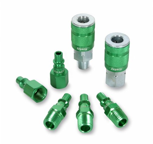 Green Air Tool Coupler & Plug Kit