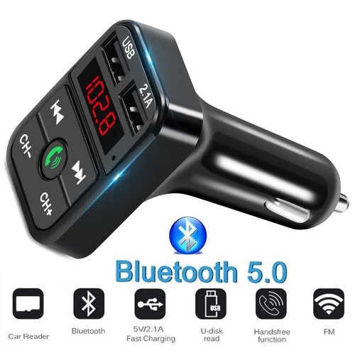 DriveTunes Transmitter with Dual USB and Hands-Free Calling