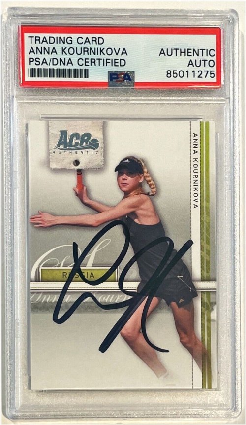 2007 Anna Kournikova Autographed Tennis Card #7