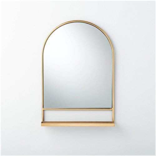 Brass Arched Mirror Shelf by Hearth & Hand