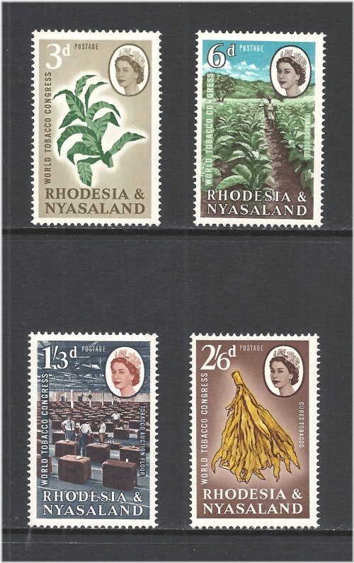 Tobacco Farming Stamps of Rhodesia & Nyasaland