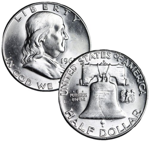 Blazing Gem Uncirculated Franklin Silver Half Dollar