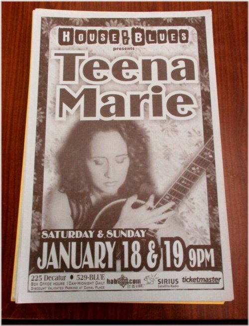 Teena Marie Live Tribute Poster