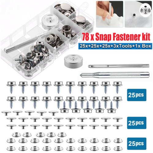 Marine Snap Cover Fastener Kit