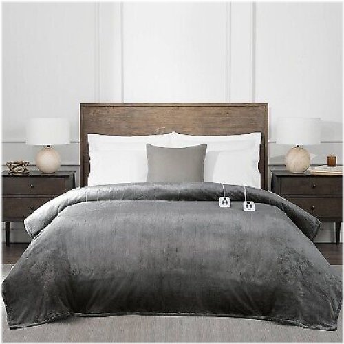 CozyCloud Electric Gray Blanket