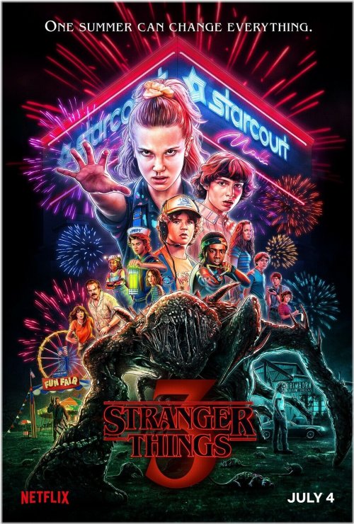 Retro TV Art Print - Stranger Things (11x17)