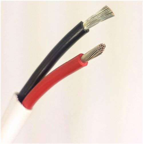 Marine Grade Tinned Copper Flat Wire - Black/Red