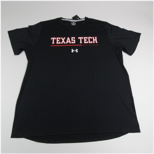 Black Texas Tech Red Raiders Men's Short Sleeve Shirt by Under Armour