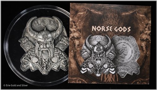 Ghanaian Norse Gods Odin Antique Coin