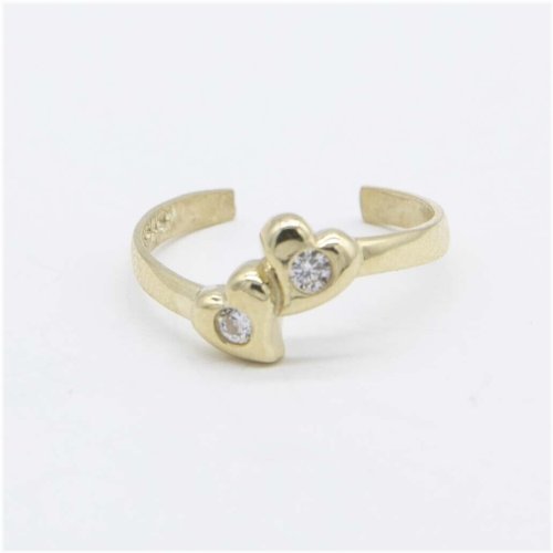 Golden Heart Toe Ring