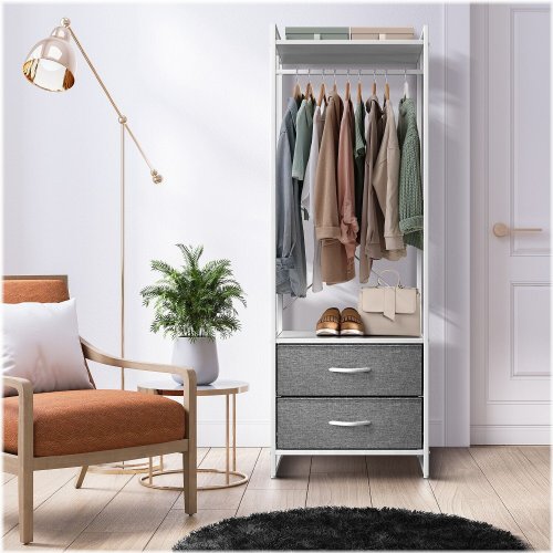 Chic Wardrobe Organizer with Drawers