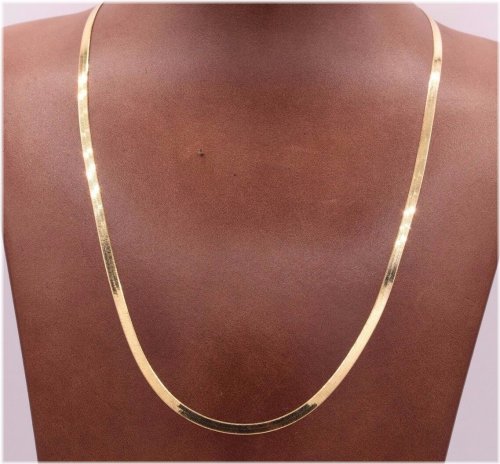 Golden Herringbone Elegance