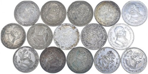 Morelos Silver Peso Collection - 1957-1967