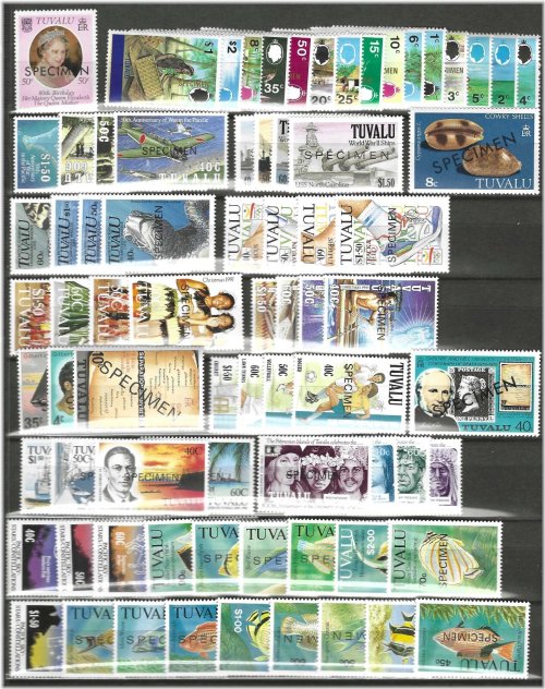 Island Treasures: Tuvalu 1978-1980 Overprinted Stamp Collection