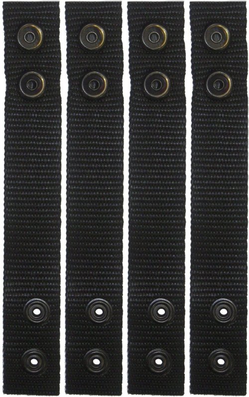 Black Tactical Belt Keeper Set