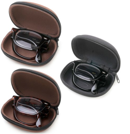 Retro Foldable Readers with Compact Carry Case