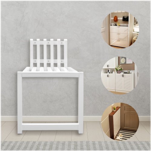 Versatile Wall Mount Seat and Footstool Set
