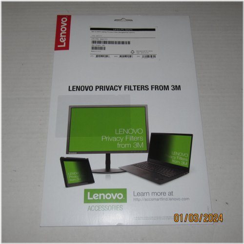 Lenovo 3M 15.6 inch W9 Privacy Filter