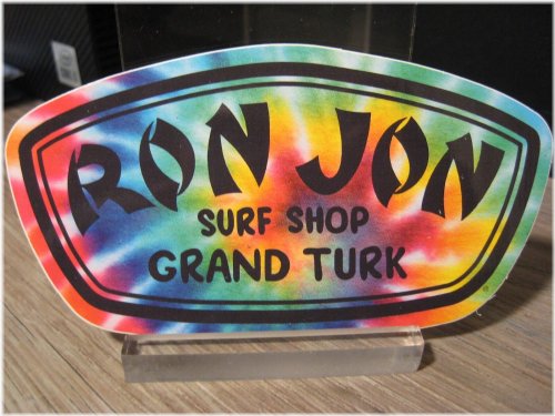 Tie Dye Ron Jon Surf Shop Sticker - Caribbean Collection