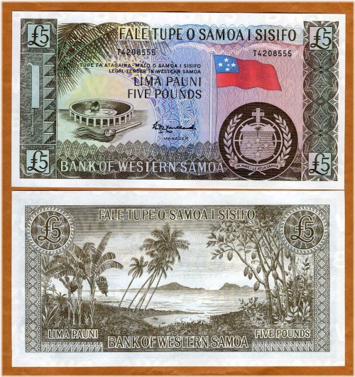 Western Samoa 5 Pounds Reprint