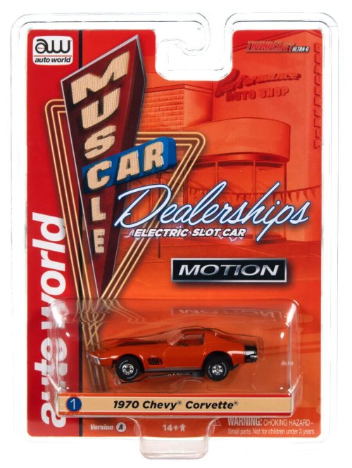 1970 Chevy Corvette Orange Electric Slot Car