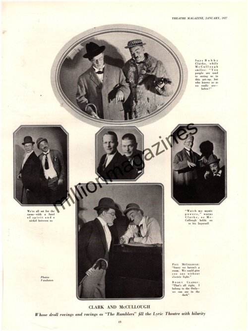 The Ramblers Clark and McCullough Vintage Theater Print