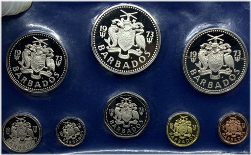 Barbados Neptune Windmill Fountain Coin Collection