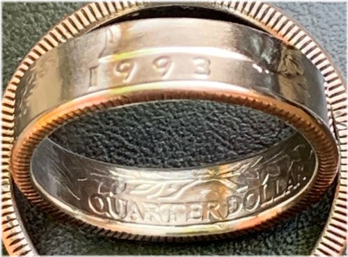 Timeless Quarter Coin Rings: Choose Your Year and Size, Free Shipping