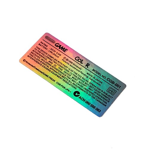 Silver Holographic Label Kit