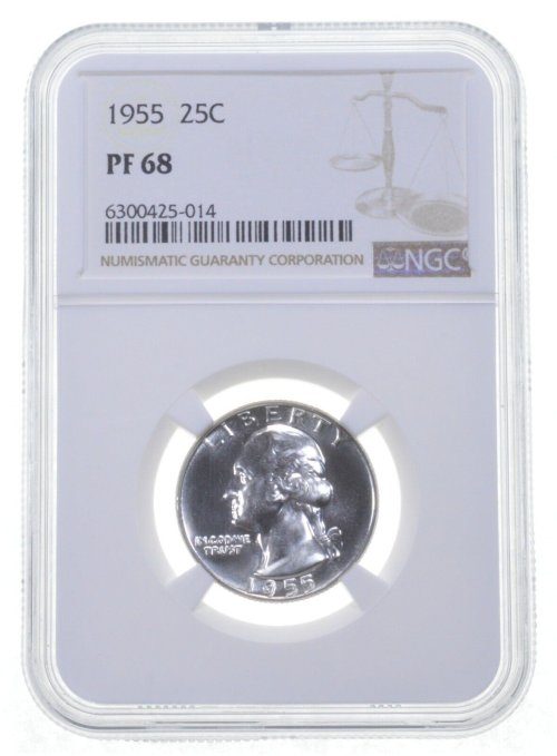 1955 Washington Quarter NGC PR Proof - PF68