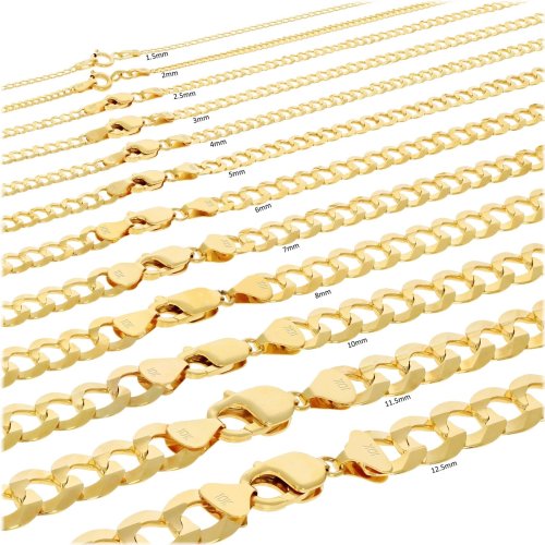 Gold Curb Link Chain