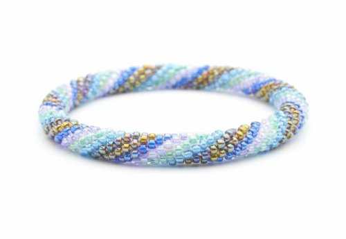 Oceanic Glass Beaded Bracelet