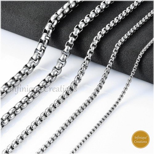 Silver Link Necklace for Stylish Men