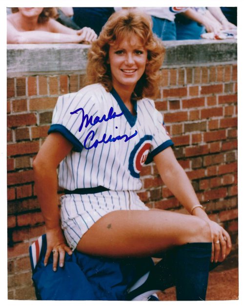 Marla Collins Chicago Cubs Autographed 8x10 Color Photo