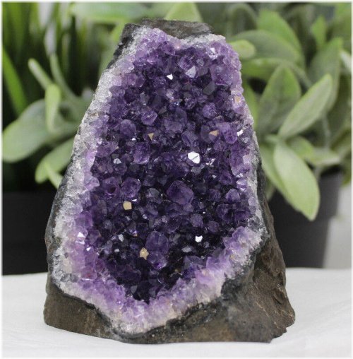 Amethyst Cut Base Cluster Quartz Geode