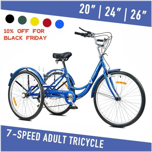 Tricycle Triad Basket Bike