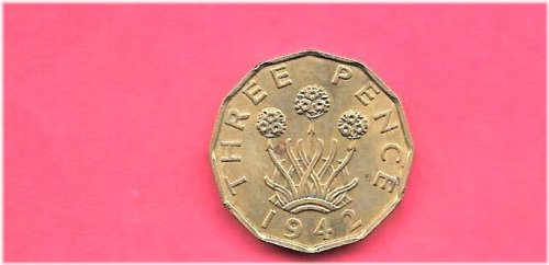 WWII Era 3 Pence Coin from Great Britain
