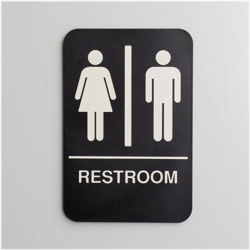 Universal Access Restroom Sign with Braille - Free Shipping within USA