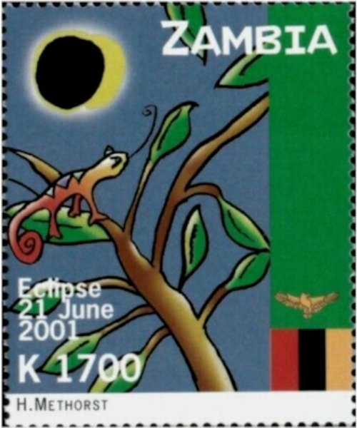 Zambian Eclipse Kameleon Stamp