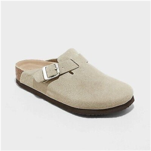 Taupe Betsy Clog Mule Flats